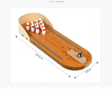MiniBowl - Wooden Mini Bowling Tabletop Game