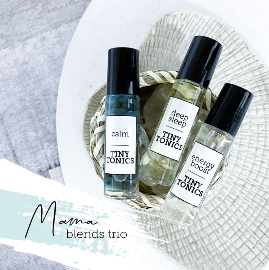 Essential Oil Roller Blends | Mama Blends Trio
